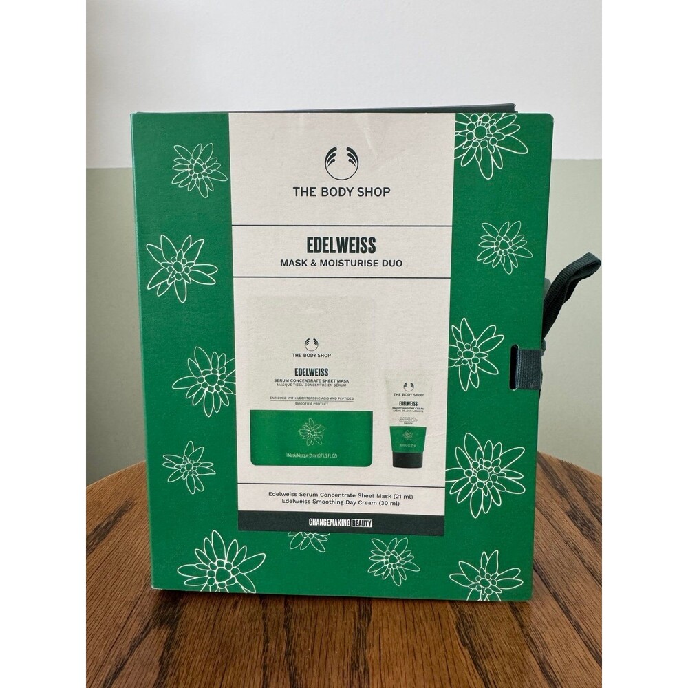 The body Shop Edelweiss Gift Set mask + smoothing cream.